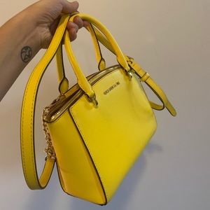 Michael Kors small yellow leather handbag